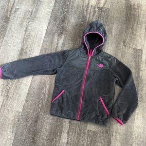 North Face fleece jacket - grey and pink